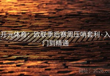 开元体育：欧联季后赛周压哨套利·入门到精通