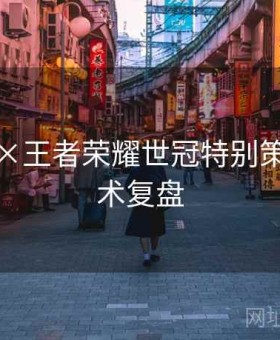 金年会×王者荣耀世冠特别策划：战术复盘