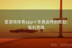 爱游戏体育app×冬奥会特别策划：盈利思路