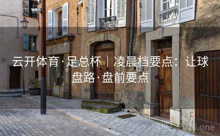 云开体育·足总杯｜凌晨档要点：让球盘路·盘前要点