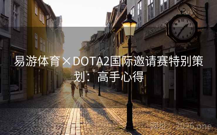 易游体育×DOTA2国际邀请赛特别策划：高手心得